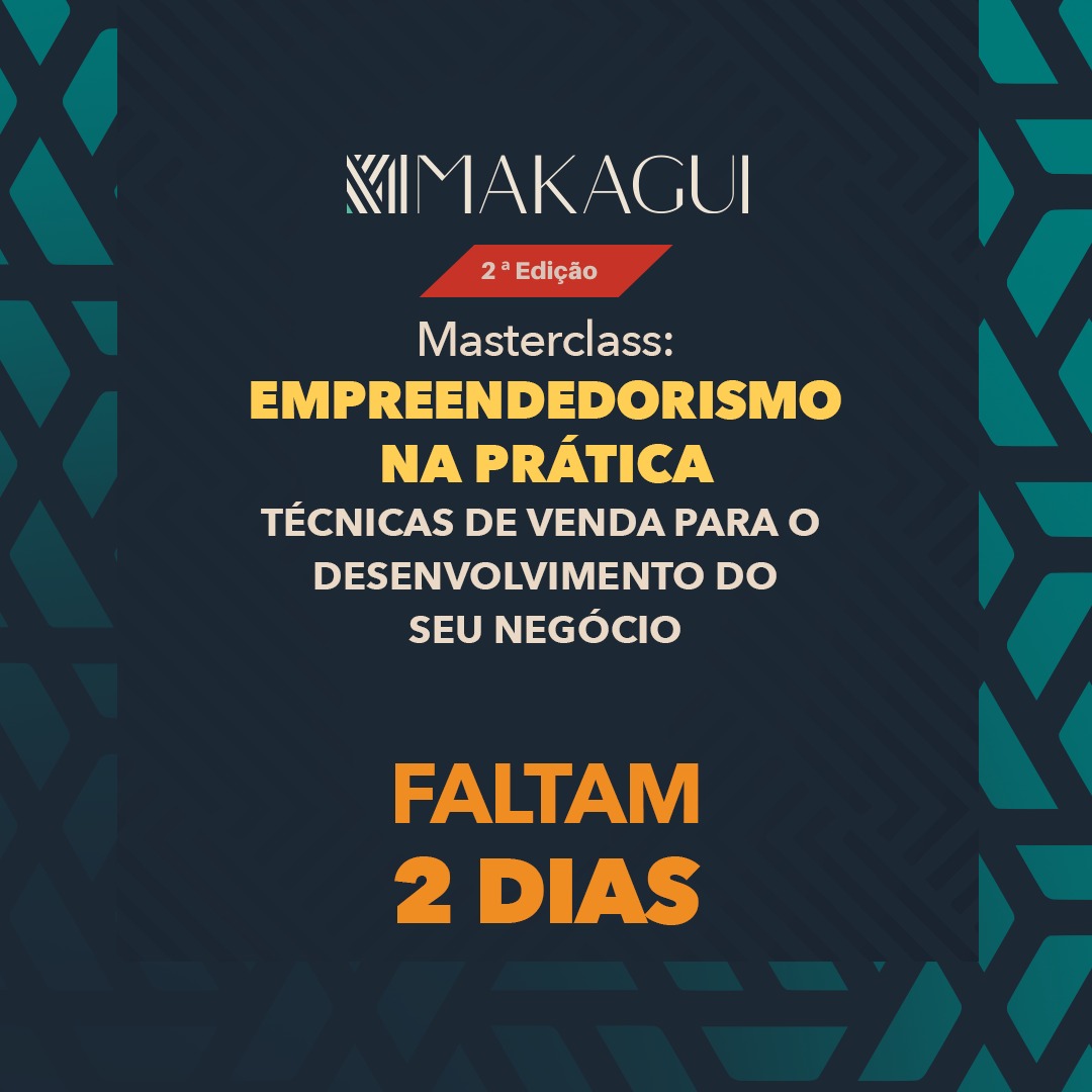 Danielsoico's tweet photo. Faltam 2 dias para a 2ª Edição da Masterclass do Makagui. 

Faça já a sua inscrição e garanta o seu lugar em https://t.co/vKAEYipMzh https://t.co/fIQD6DujCQ