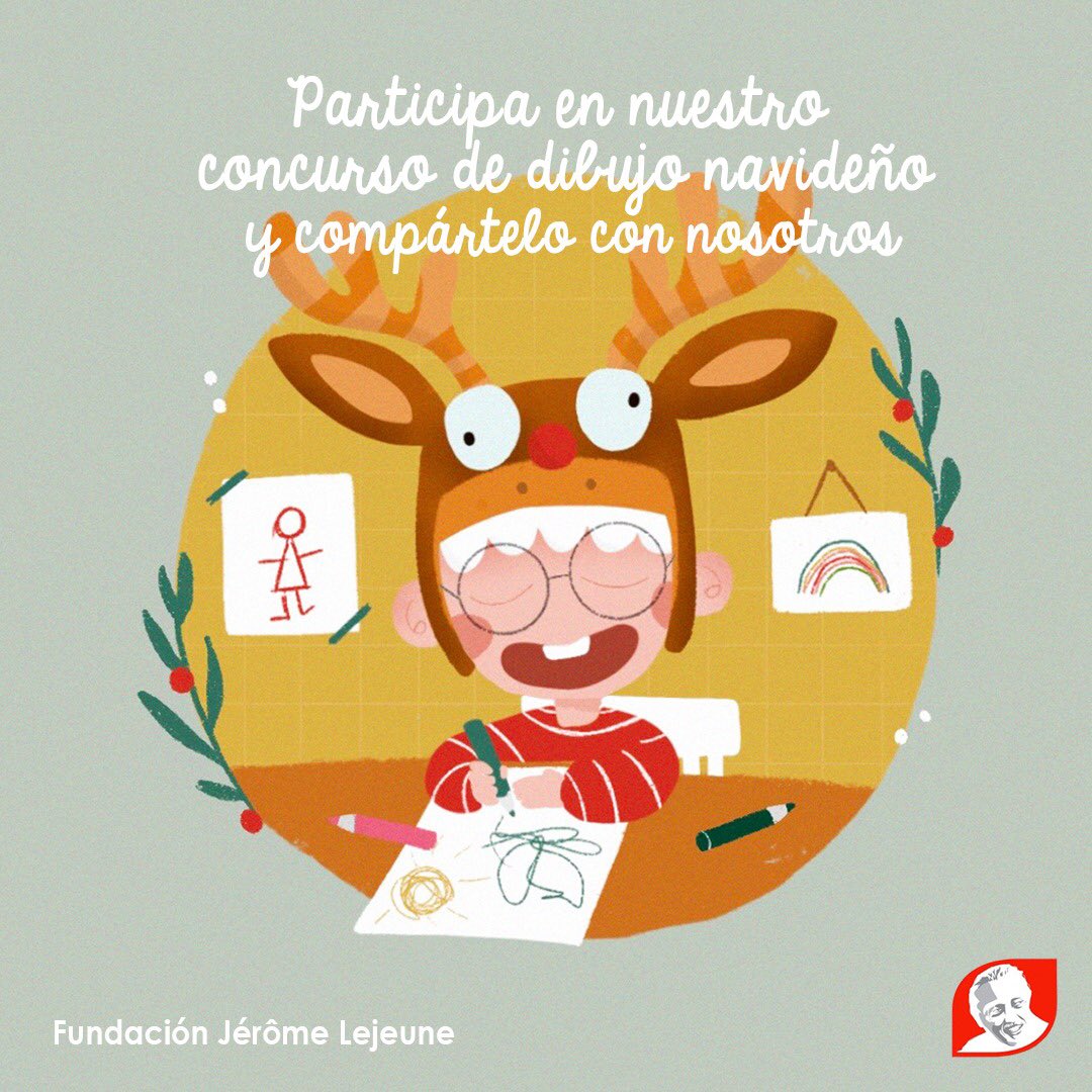 Concurso de DIBUJO de NAVIDAD con 3 premios SORPRESA que sortearemos.
Los dibujos deberéis compartirlos en redes mencionando “Sigue a <a href="/FundLejeuneES/">Fundación Jérôme Lejeune España</a> 
Los difundiremos y os veréis en nuestra red social
Podéis participar las familias o cualquier persona. 
Muchas gracias!!! 🎄🌟❤️👑