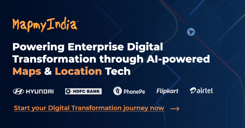 MapmyIndia's tweet photo. Join 2,000+ organisations that trust MapmyIndia's Digital Transformation Solutions. Visit https://t.co/yRaLneIgPR