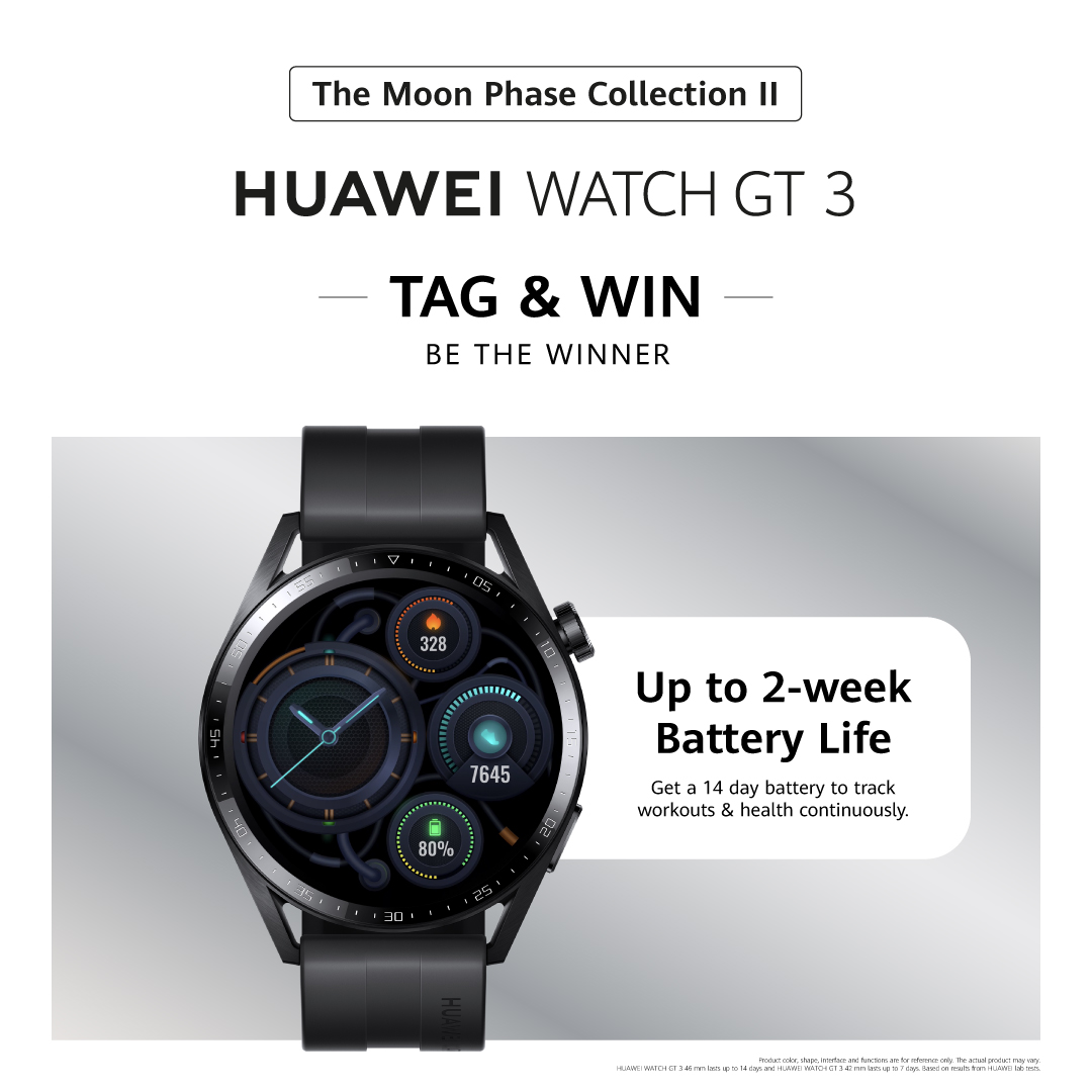 HuaweiArabia's tweet photo. Here's the second chance for you to WIN the all-new #HUAWEIWATCHGT3
Follow the steps below:
1. Follow @HuaweiArabia 
2. Comment what feature is showing in the photo 
3. Tag 3 friends 
4. Mention #HUAWEIWATCHGT3
 Join now and WIN!
T&amp;C: https://t.co/lki2zinsac https://t.co/XVNqBA8d6L