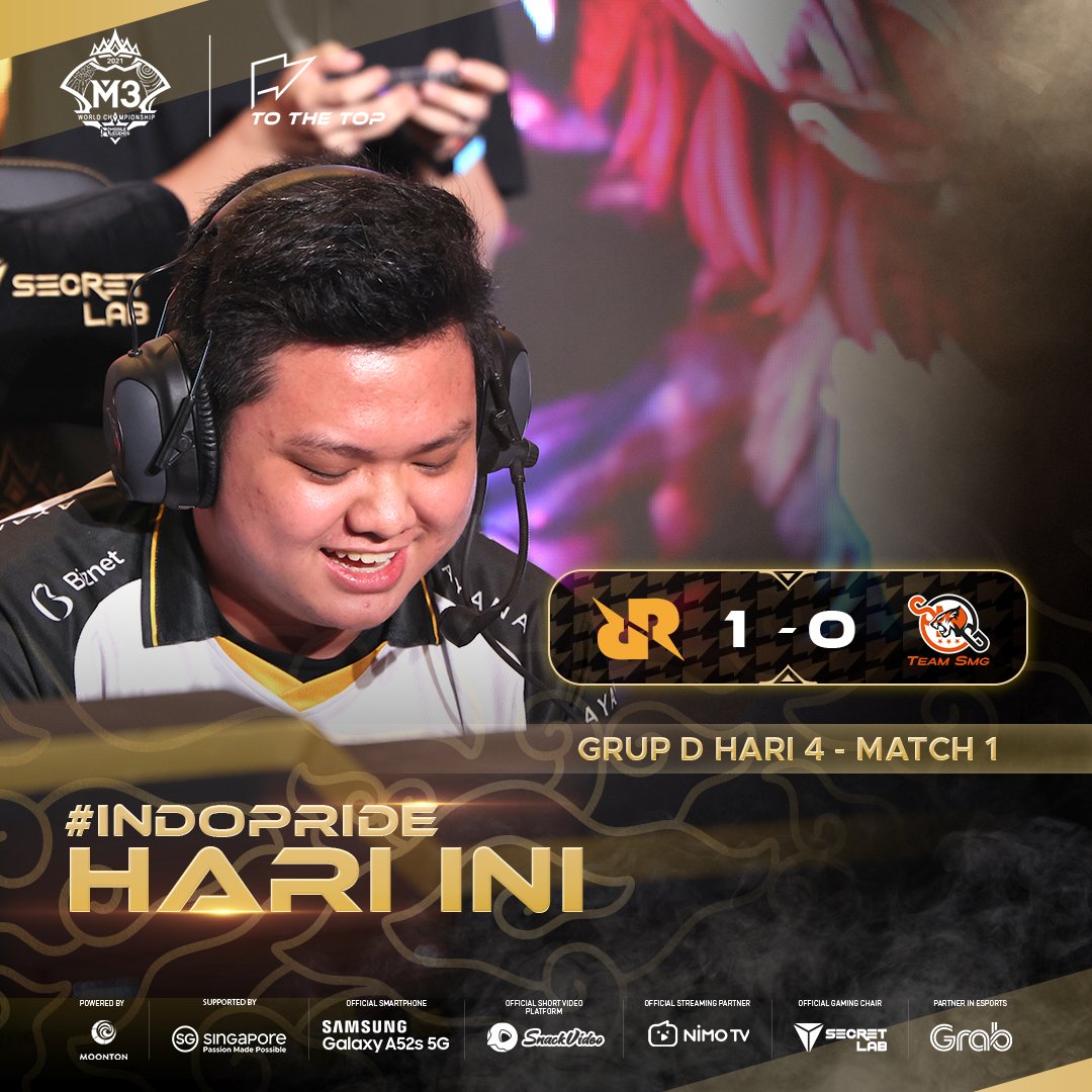 mplidofficial's tweet photo. RRQ Hoshi berhasil mengamankan kemenangan di pertandingan perdana mereka saat melawan Team SMG! Mampu mendominasi permainan, RRQ Hoshi berhasil menutup permainan dengan 2 Maniac!
#WeOwnThis #NewEra #MLBB #MobileLegends #MLBBEsports #MobileEsports #MPLIDS8 #MPLID #AWESOMELIVE https://t.co/fyAGbuFX0H