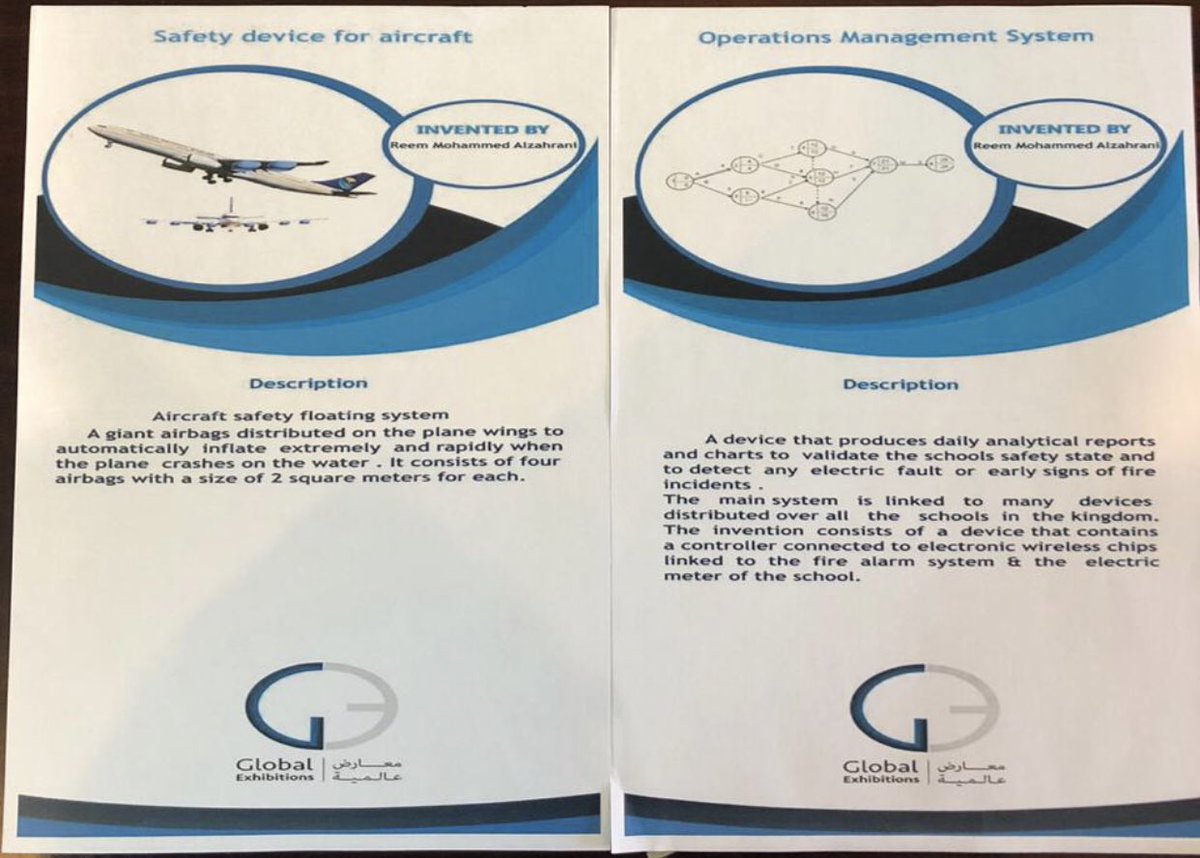 مشاركتي في معرض وارسو ببولندا عن اختراعين امان الطائرات وكاشف الحريق الذكي