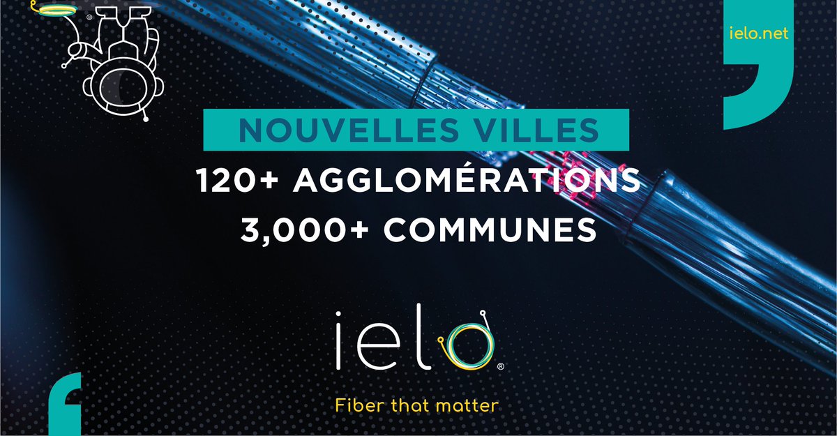 ielo_group's tweet photo. IELO’s #network #footprint is expanding very fast 🇫🇷🚀 
➡️ 6 000 km de câbles fibres optiques métropolitains
➡️ 10 000 km de réseau long-haul WDM (d'ici l'été 2022)
➡️ 120+ agglomérations et 3000+ communes sont couvertes via nos services #ielo
En savoir + �� sales@ielo.net https://t.co/VH6YIghYlT