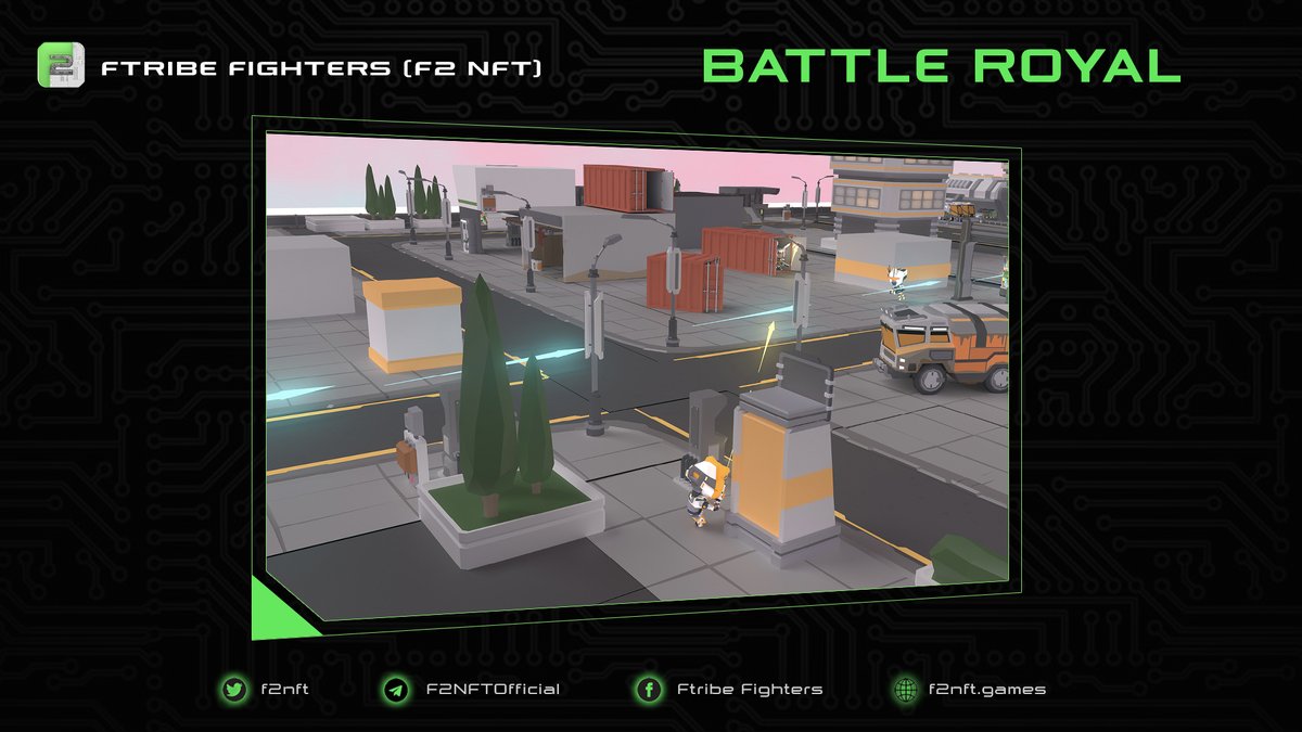 ⚔️Game Mode: BATTLE ROYAL⚔️

👉Join the Battle Royal matches with 3 game types:

✅Solo (live)
✅Duos (coming soon)
✅Squad of 4 (coming soon)

#F2NFT #F2C #P2E