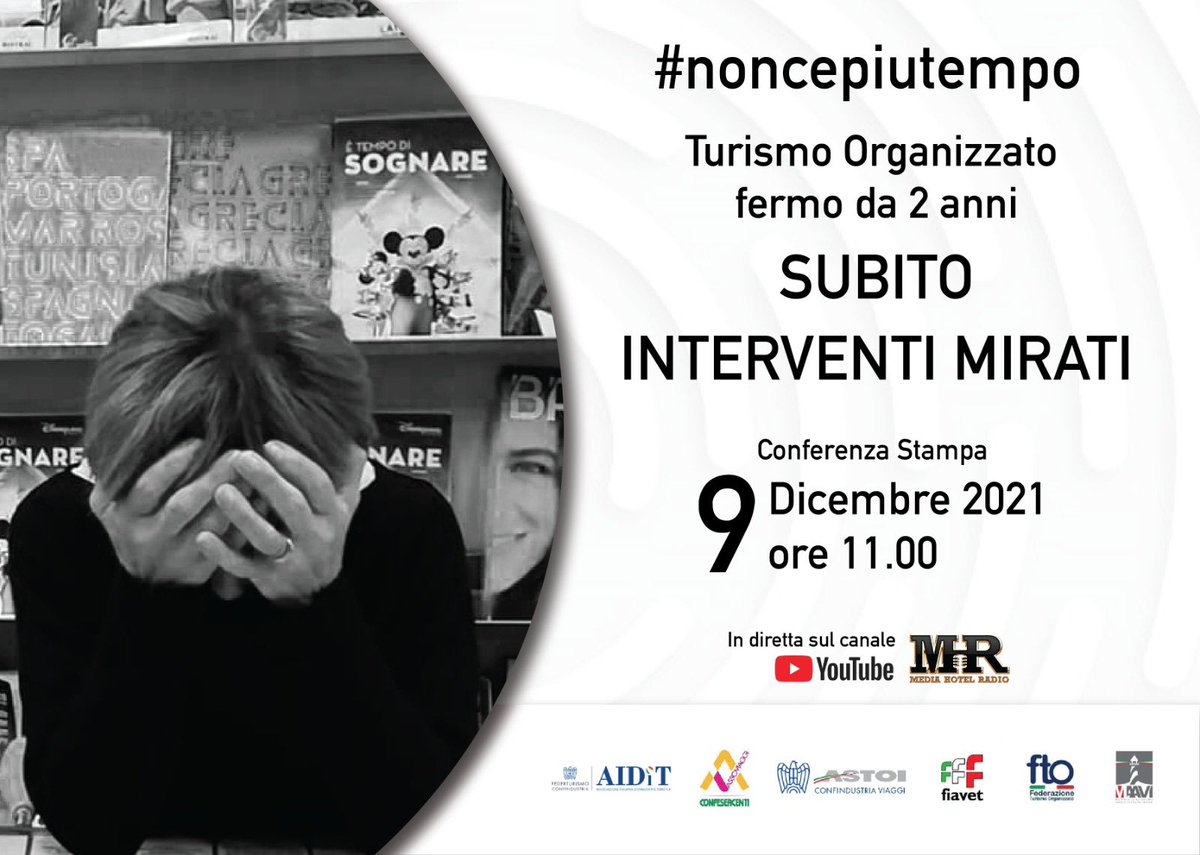 Astoi_it's tweet photo. 📢Oggi alle 11 la conferenza stampa delle associazioni del #turismoorganizzato per chiedere al governo #interventimiratisubito

🔴fermi da 2 anni
🔴a rischio 13mila imprese e 80mila posti di lavoro
🔴20 mld di fatturato persi 

#noncepiutempo

La diretta👉https://t.co/m3IelHiBIr https://t.co/kJ5v4ZDuyo