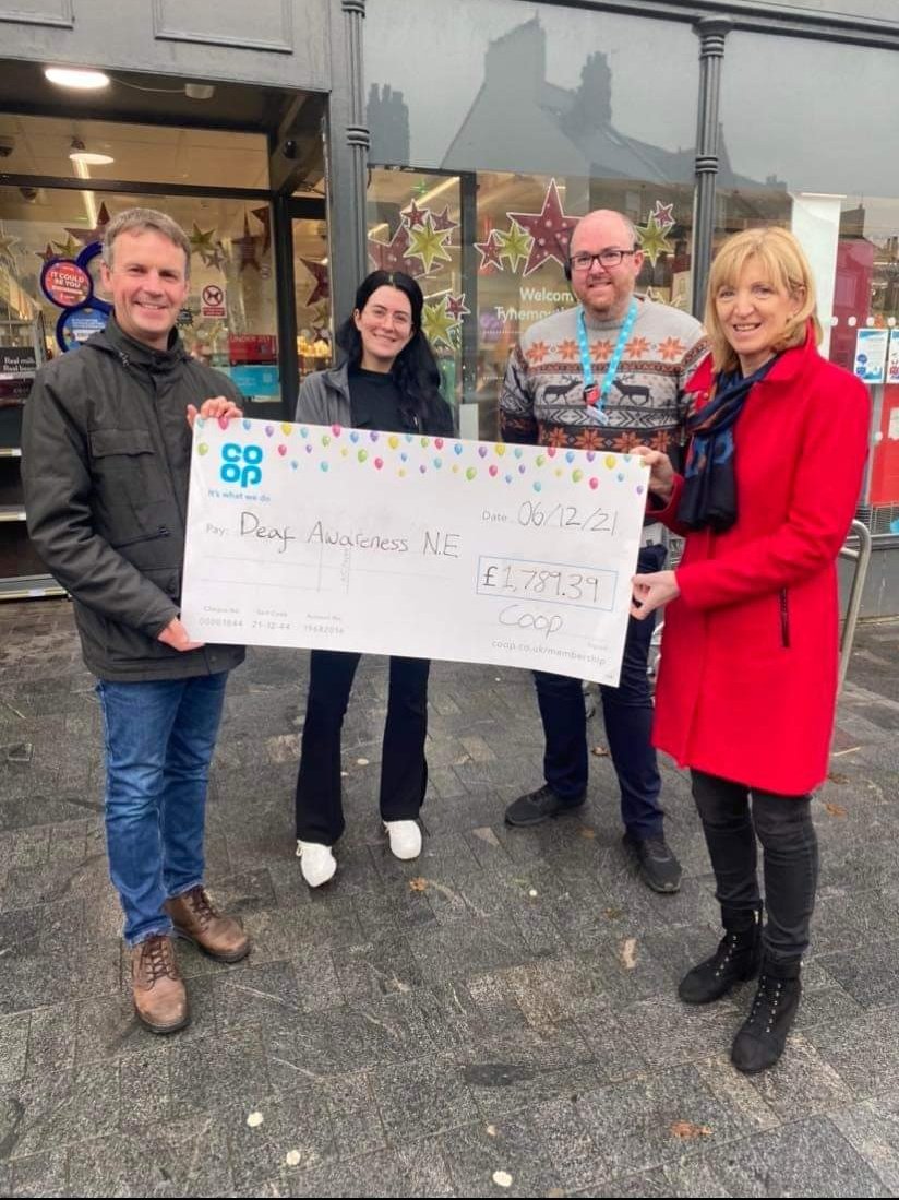 BethMember's tweet photo. 3 more amazing causes revieved their payout for Tynmouth 🎉👏 They are:

@acorns_project 
@deafawarenessne 
And the Tynemouth Volunteer Life Brigade 

We hope we can continue to support your great work at the Coop! @mark_niven https://t.co/k4D8LZaQYT