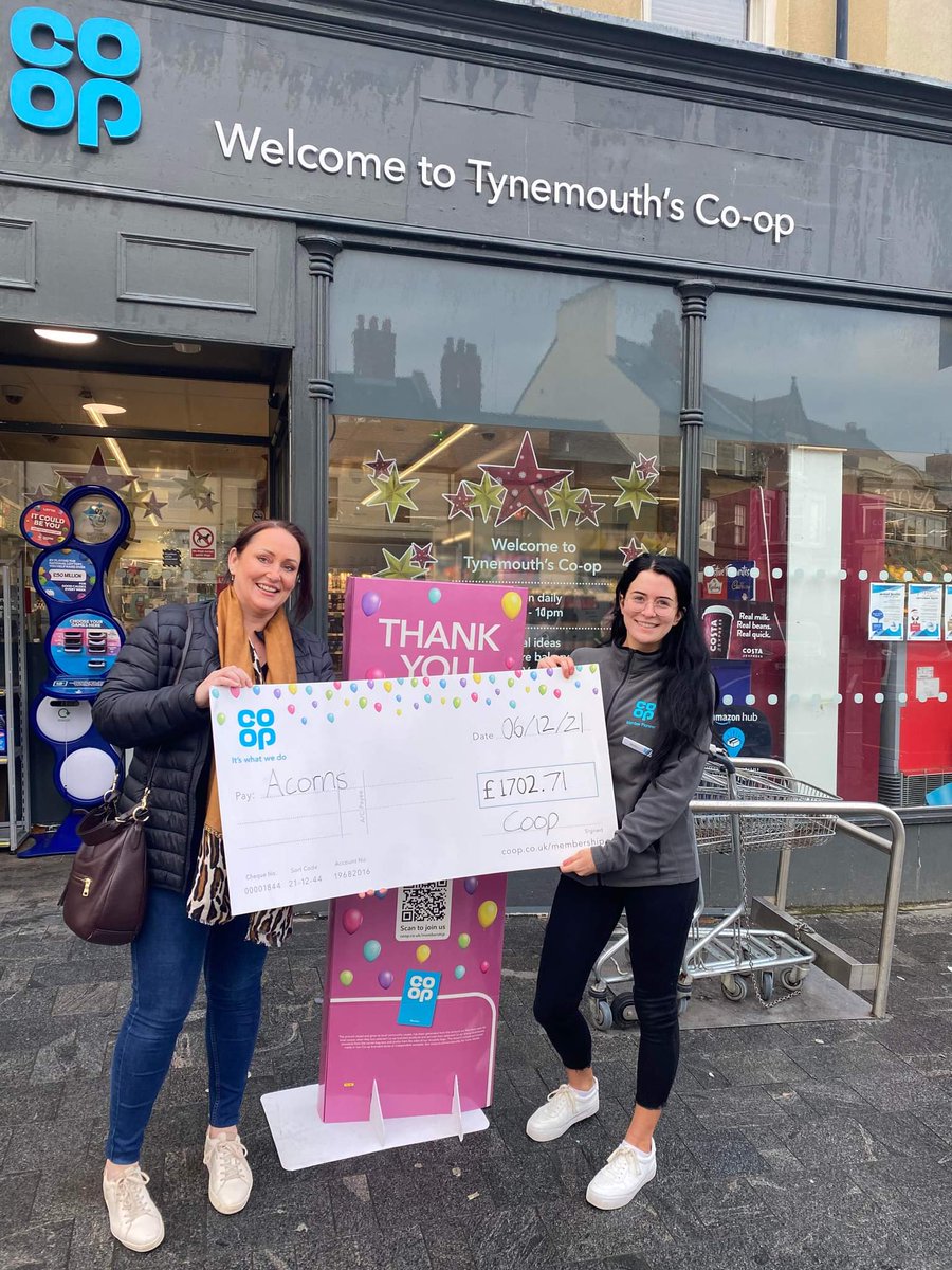 BethMember's tweet photo. 3 more amazing causes revieved their payout for Tynmouth 🎉👏 They are:

@acorns_project 
@deafawarenessne 
And the Tynemouth Volunteer Life Brigade 

We hope we can continue to support your great work at the Coop! @mark_niven https://t.co/k4D8LZaQYT