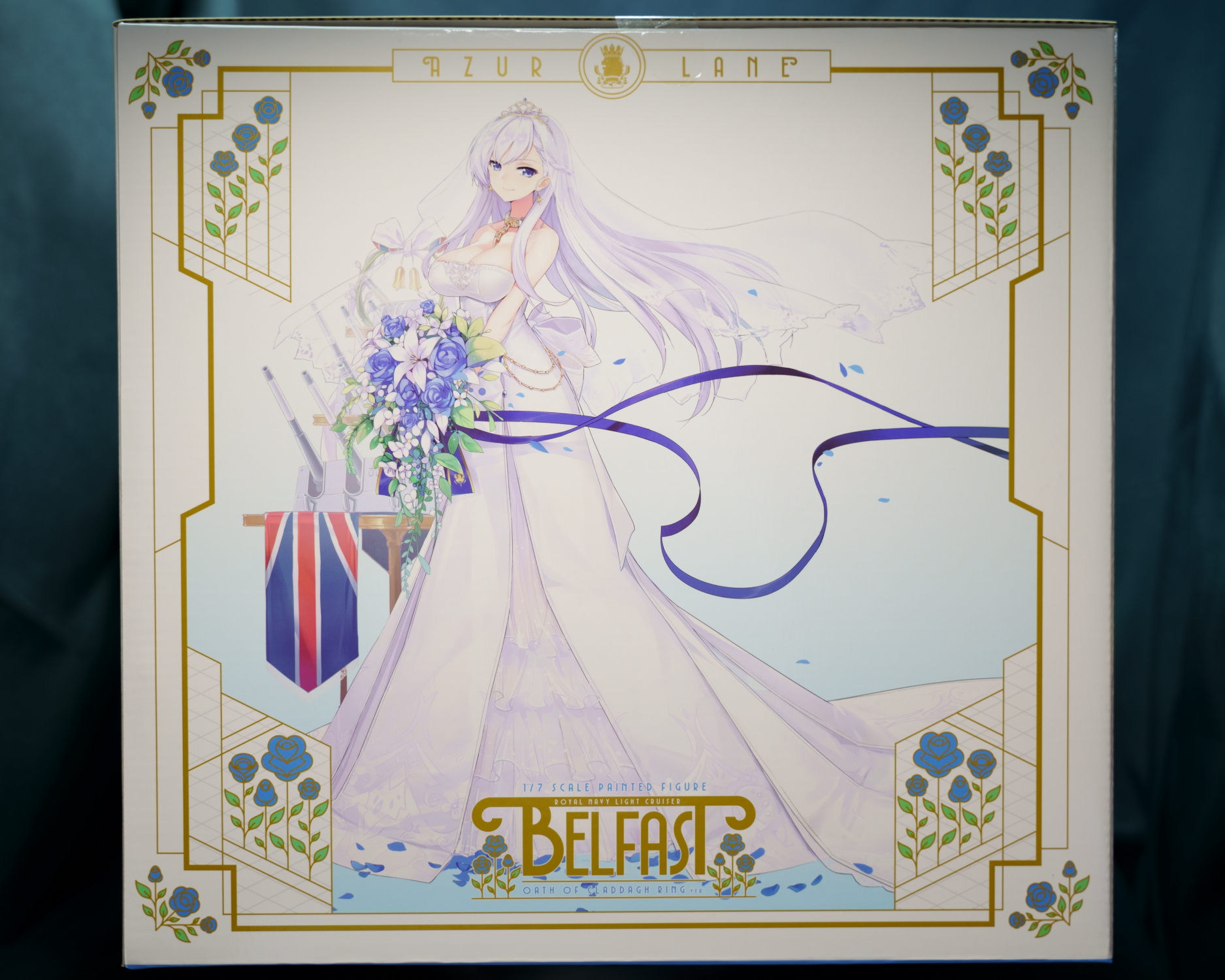 Figfetフィグふぇち Hobbymaxjapan 東京フィギュア ストロンガー アズールレーン ベルファスト クラダリングの誓い ウエディングドレス姿のメイド長ベルファスト 髪色と同じ薄く紫がかったドレスに透明なヴェールがふわりと広がりとてもキレイです