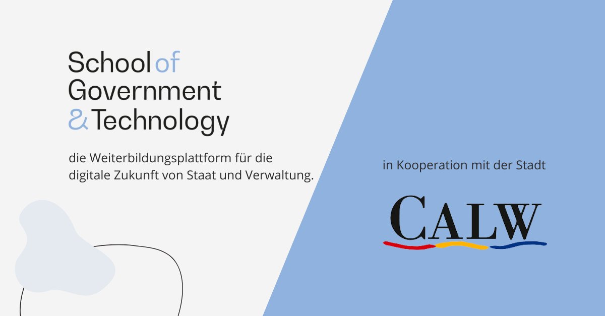 School of Government & Technology tweet media