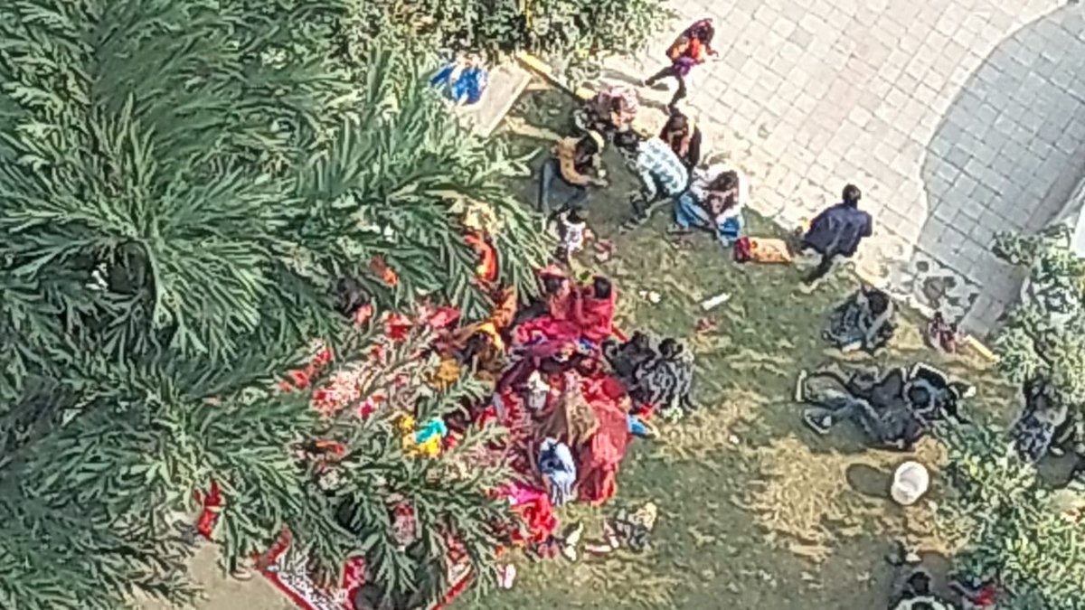 <a href="/CMOfficeUP/">CM Office, GoUP</a>  <a href="/noida_authority/">NOIDA Authority</a>
<a href="/dmgbnagar/">DM NOIDA Gautam Buddha Nagar</a>
Labourers who were not paid by  Logix infrastructure Pvt Ltd are sitting on protest in the society. Our Security is at risk every moment untill this illegal marketing office and defaulter representatives are functioning from there.