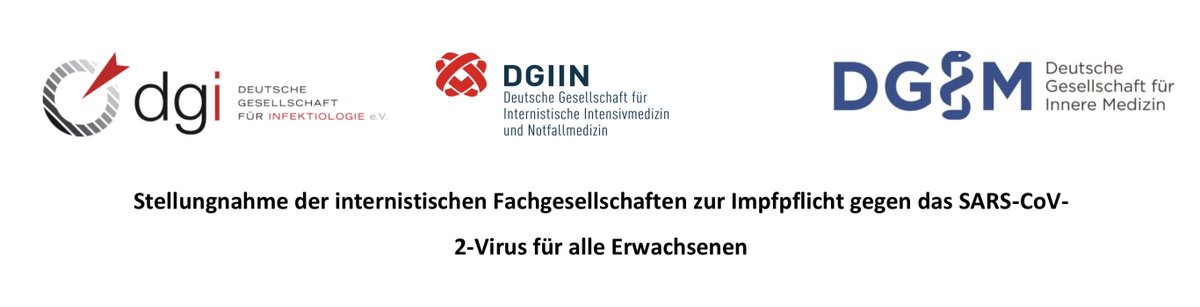 DG_Endo's tweet photo. Internistische Fachgesellschaften einschließlich der DGE befürworten uneingeschränkt eine allgemeine Impfpflicht für Erwachsene! 
Die Einführung einer solchen Impfpflicht ist in der aktuellen Lage ethisch geboten und stellt keine unzumutbare Belastung für die Bevölkerung dar! https://t.co/eZ5LMylRmN