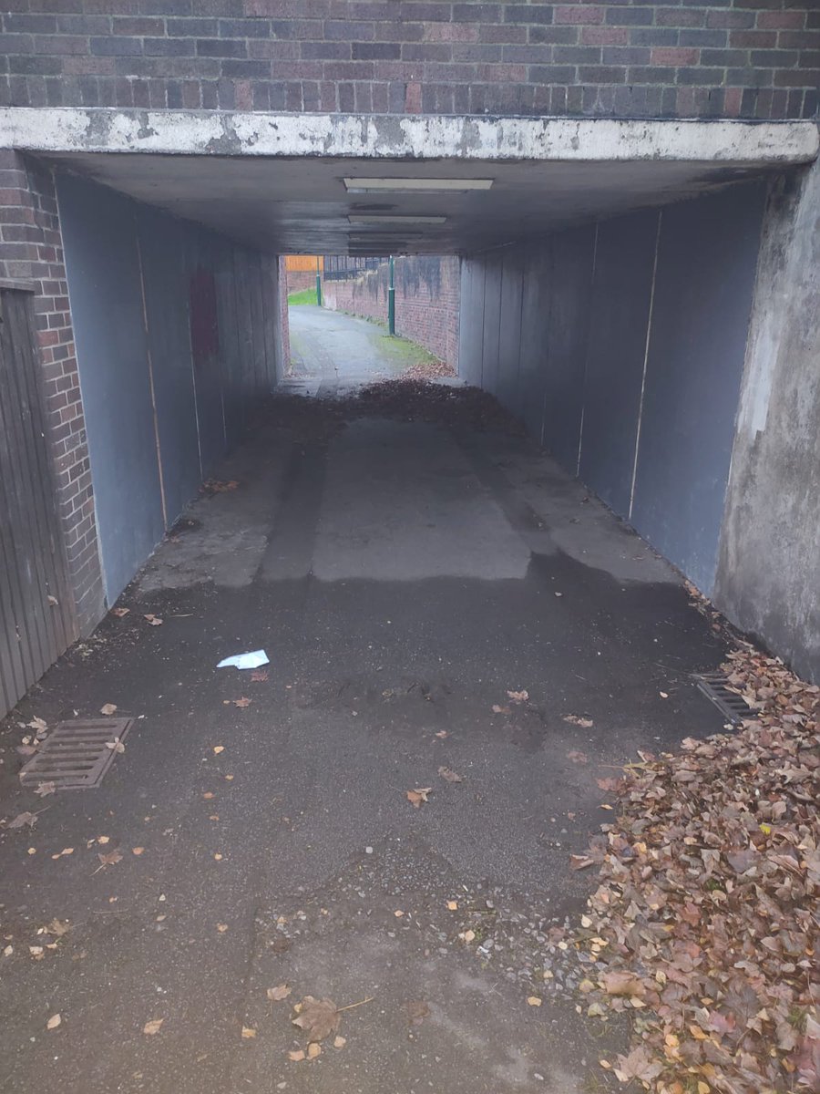 StAnnsMapperley's tweet photo. Team clearing subway on Abbotsford after concern from residents before https://t.co/E2sOc89IvI