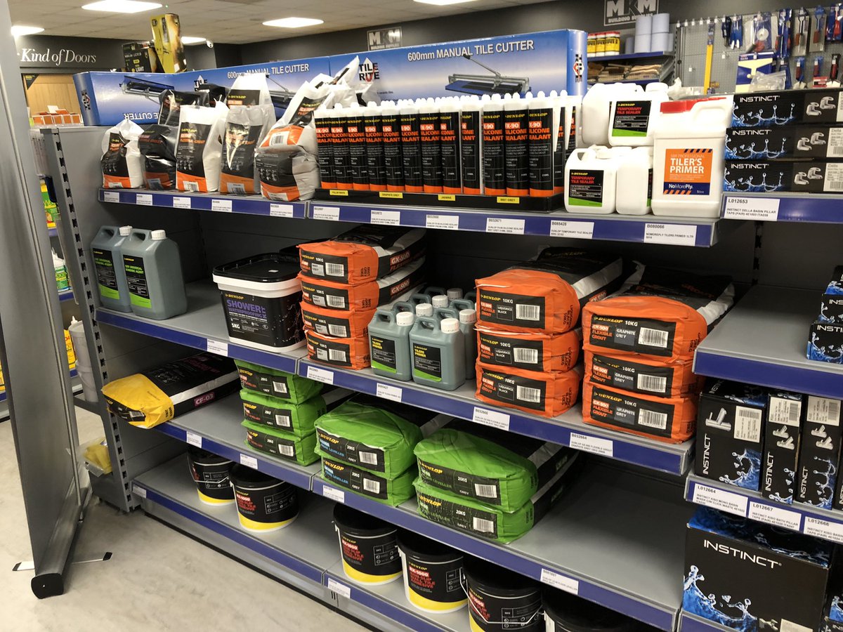 DunlopSeanP's tweet photo. Local to Corby? Why not come down to MKM Corby, NN17 5BF, say hello &amp; meet the team.  For all your tiling needs 

#Dunloptrade #tiling #floorlevellers #tileadhesives #mkmcorby https://t.co/JseAtKSUhI