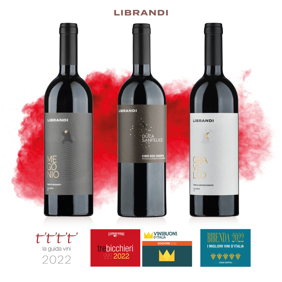 Tris di rossi, poker di premi!
Tutti i nostri rossi di alta fascia premiati con il massimo riconoscimento delle maggiori guide di settore!

#gamberorosso #vinibuoni #ais #bibenda