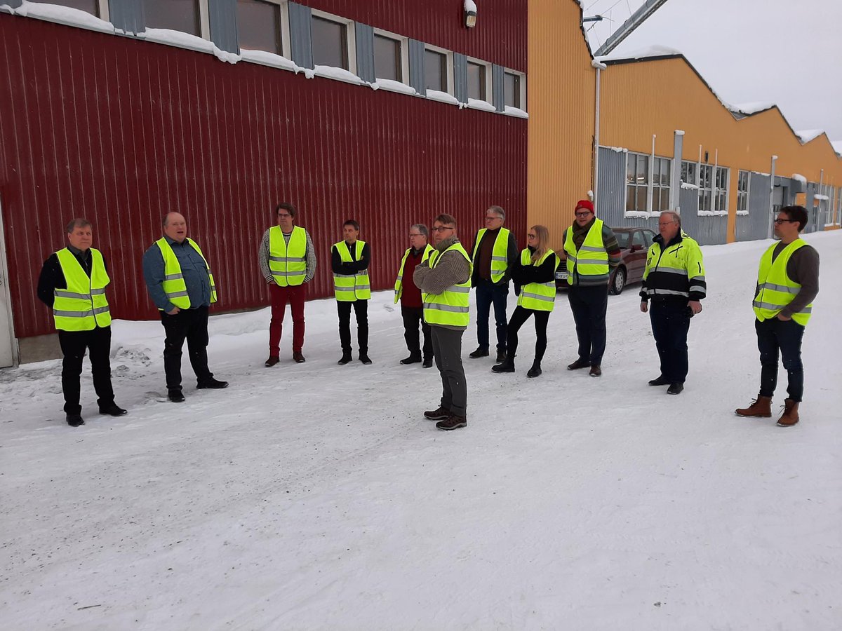 Visiting Woodpolis cluster in Kuhmo. The cluster is composed of 9 companies and employs about 300 people. Great example of efficient use of forest resources 🌲 @LukeFinlandInt <a href="/BusinessJoensuu/">Business Joensuu</a> <a href="/HEuropae/">Homo Silvestris Europae</a> <a href="/CrossLamKuhmo/">CrossLam Kuhmo</a>