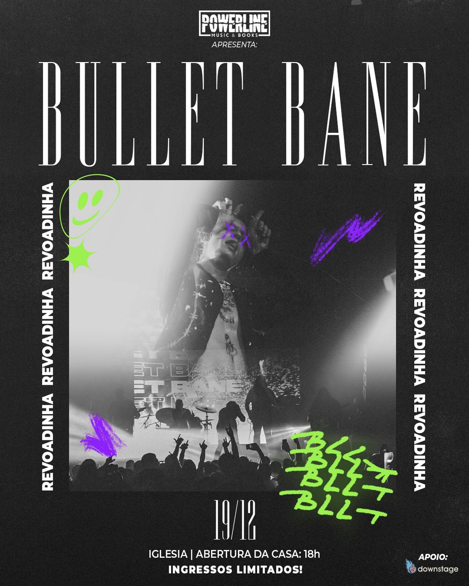VOCÊS GOSTAM DE FESTINHA? PORQUE A GENTE SIM! O <a href="/bulletbane/">BLLT</a> resolveu fazer mais um show antes de encerrar o ano!

🗓 19/12
⏰ Abertura: 18h | Show: 20h
📍 Iglesia (R. João Moura, 515 | Pinheiros | São Paulo/SP)
🎫 Lote ÚNICO E LIMITADO: R$ 50
Compre agora: clubedoingresso.com/evento/bulletb…