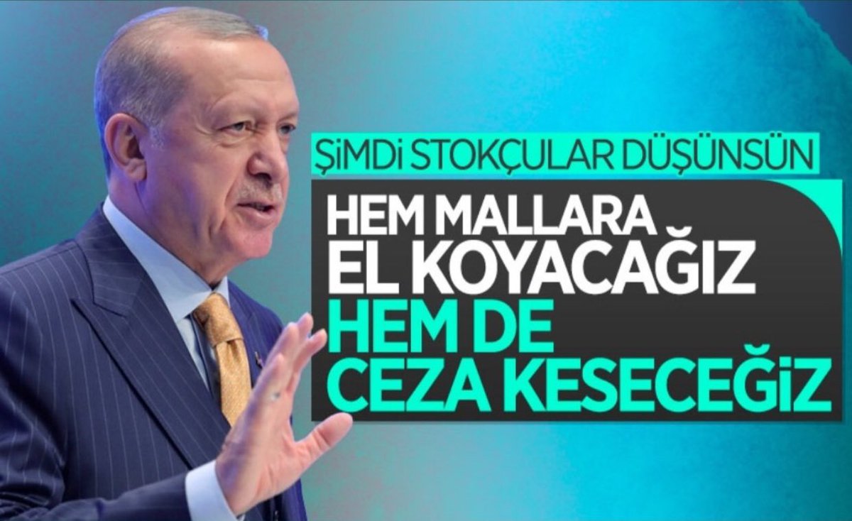 Şimdi stokçular düşünsün.
"Stop" lamalarına az kaldı.

DEVLET STOKÇUYU AFFETMEZ