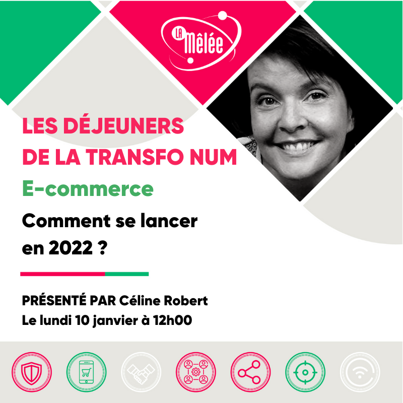 La_Melee's tweet photo. Vous voulez vous lancer dans la vente en ligne, mais ne savez pas comment commencer ? Lundi prochain, Céline Robert vous donne les clés pour lancer votre e-commerce, lors du déjeuner de la #TransfoNum😉 Inscrivez-vous ici 👉🏻 https://t.co/p5jrimkNw5 https://t.co/pycjhoo5TH