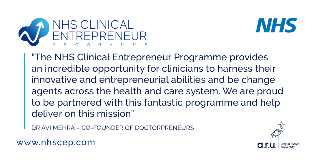 It was great to catch up with <a href="/Doctorpreneurs/">Doctorpreneurs</a>  <a href="/aviam3/">Avi Mehra</a>  to discuss their role as #NHSCEP Programme Partners. #partnership #innovation 
nhscep.com/2021/12/06/doc…