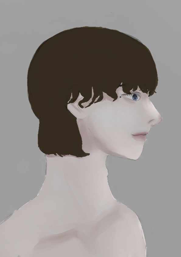 夢野じる ちょこっとだけ進んだ厚塗りイラスト 髪のベタ感半端ない イラスト Illustration T Co Dn7slr8zgj Twitter