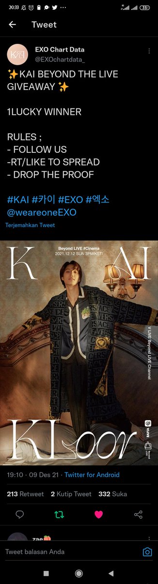 CetyKim's tweet photo. @EXOchartdata_ @weareoneEXO Done. Bismillah wml https://t.co/bgItb2muEP
