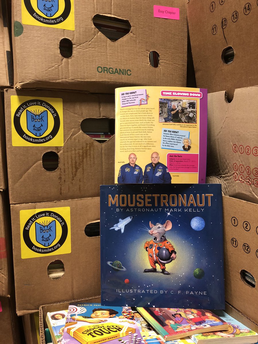 It’s Astronaut Mark Kelly day at the BookSmiles Book Bank.  We received these books through <a href="/CherryHillWest/">Cherry Hill West</a> student book drive. <a href="/booksmiles1/">BookSmiles</a> <a href="/CaptMarkKelly/">Captain Mark Kelly</a>