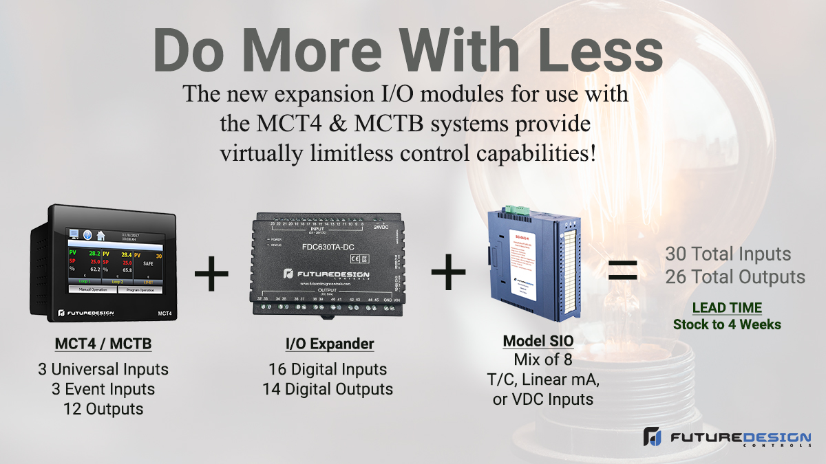FutureDesignC's tweet image. Up to 30 Total Inputs &amp;amp; 26 Outputs!

Learn More: bit.ly/FDCMCT4

#environmentalchambers #furnace #ovens #Processengineering #engineering #controls