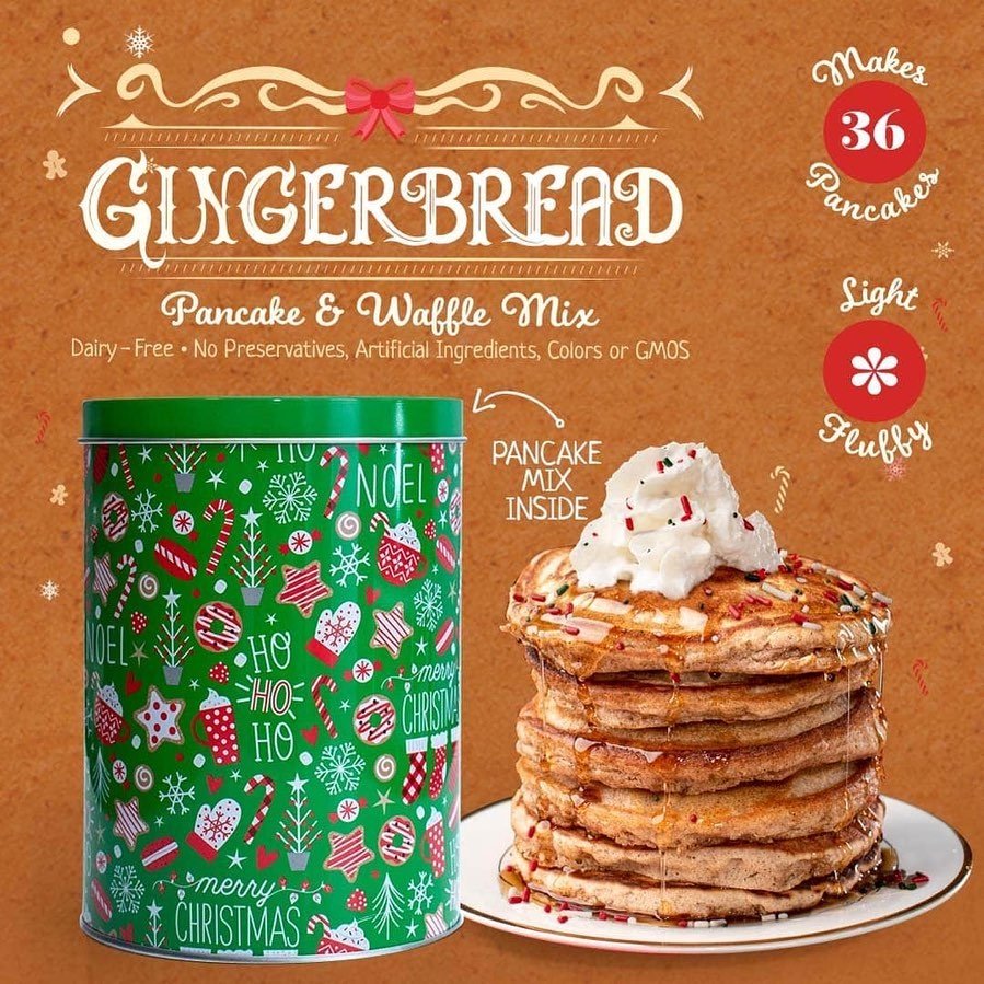 <a href="/VickyCakes007/">Vicky Cakes Pancake Mix</a> Holiday Gingerbread Tin is available! You better get it quickly! #buyblack #blackownedbusiness #blackowned