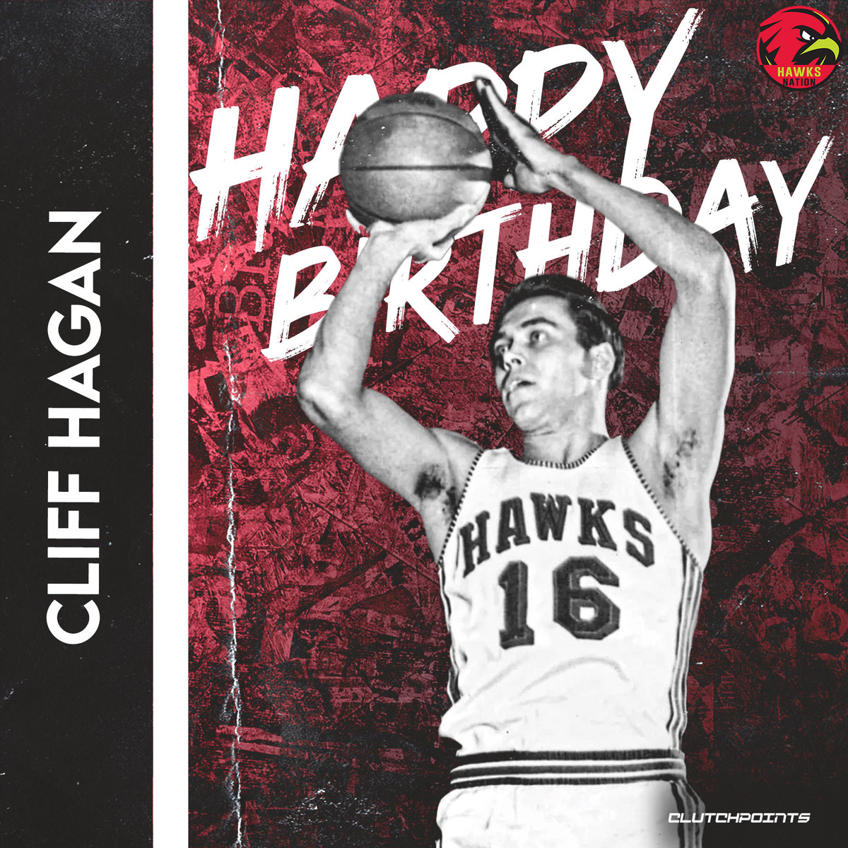 Hawks Nation, let\s all greet Cliff Hagan a happy 90th birthday! 
