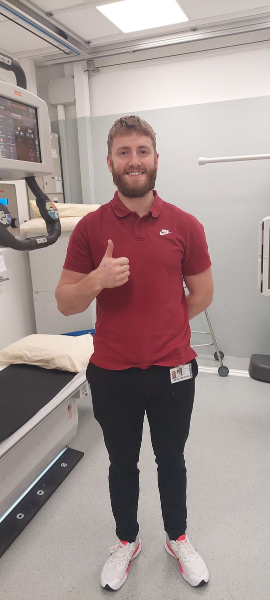 Radiography_UHL's tweet photo. Many congratulations to our own Radiographer All-Star, Seamus Flanagan. ⭐⭐💪 Winning his first All-Star after a great year in 2021 ..... All Ireland victory and qualifying as a Radiographer. Well done! 👏🥳 @iirrt @ULHospitals https://t.co/ZgoWafzwnu