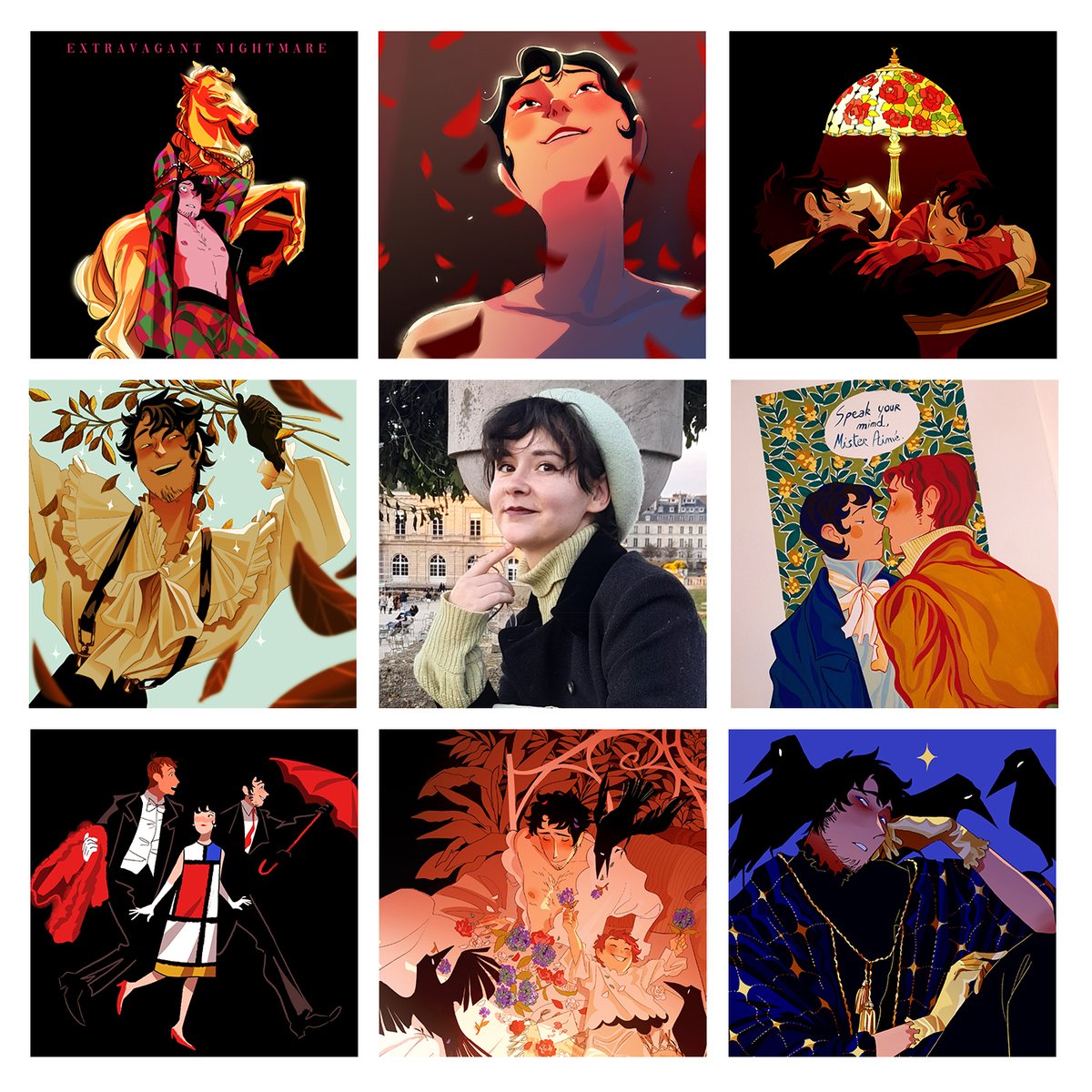 First time i'm doing this, and it feels nice to be surrounded by my boys ❤️ 
#artvsartist2021 
(I honestly feel nervous about this face reveal) 