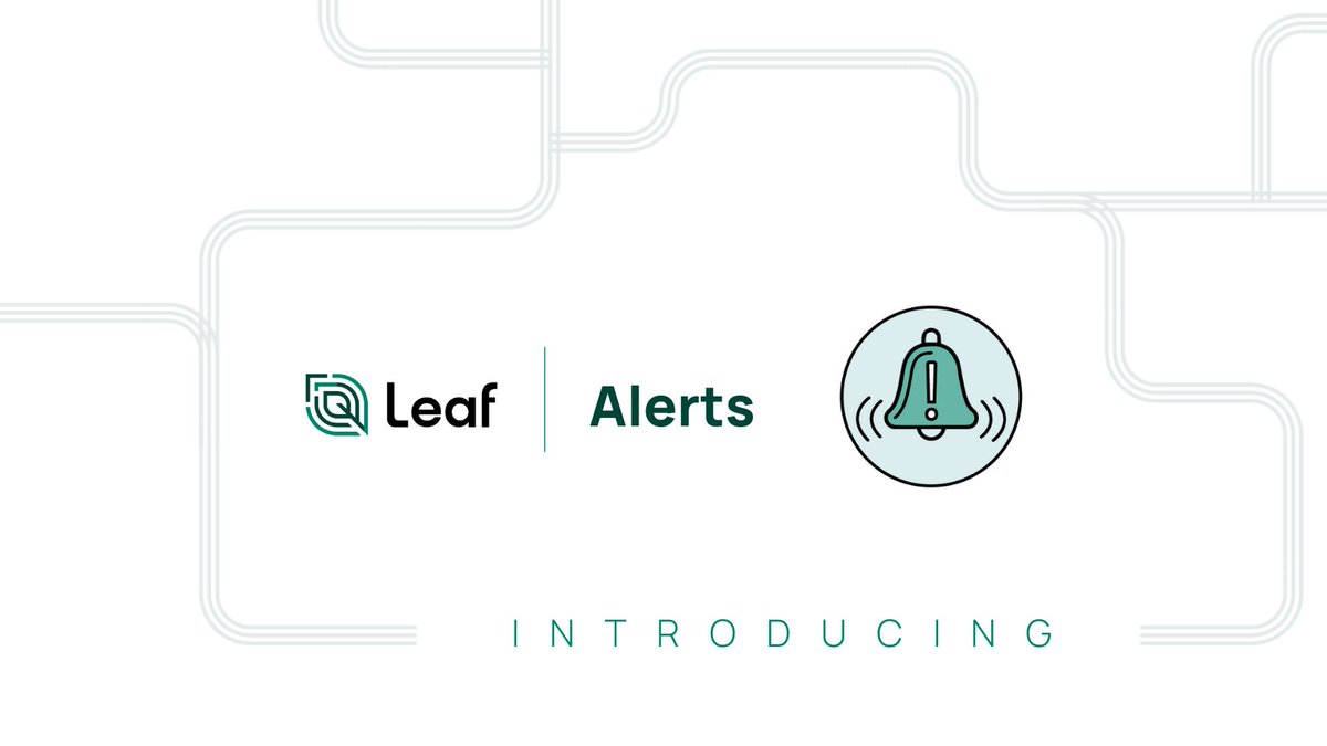LeafAgriculture's tweet photo. Query for new data no more. π«
With Leaf Alerts, you can immediately serve new data to customers from all data providers. Simply trigger actions based on events, eliminating the hassle of constant data queries.
Learn more here: https://t.co/62uyMQz8a7
#Agtech #AgData #LeafAPI https://t.co/OcFhO5TQG6