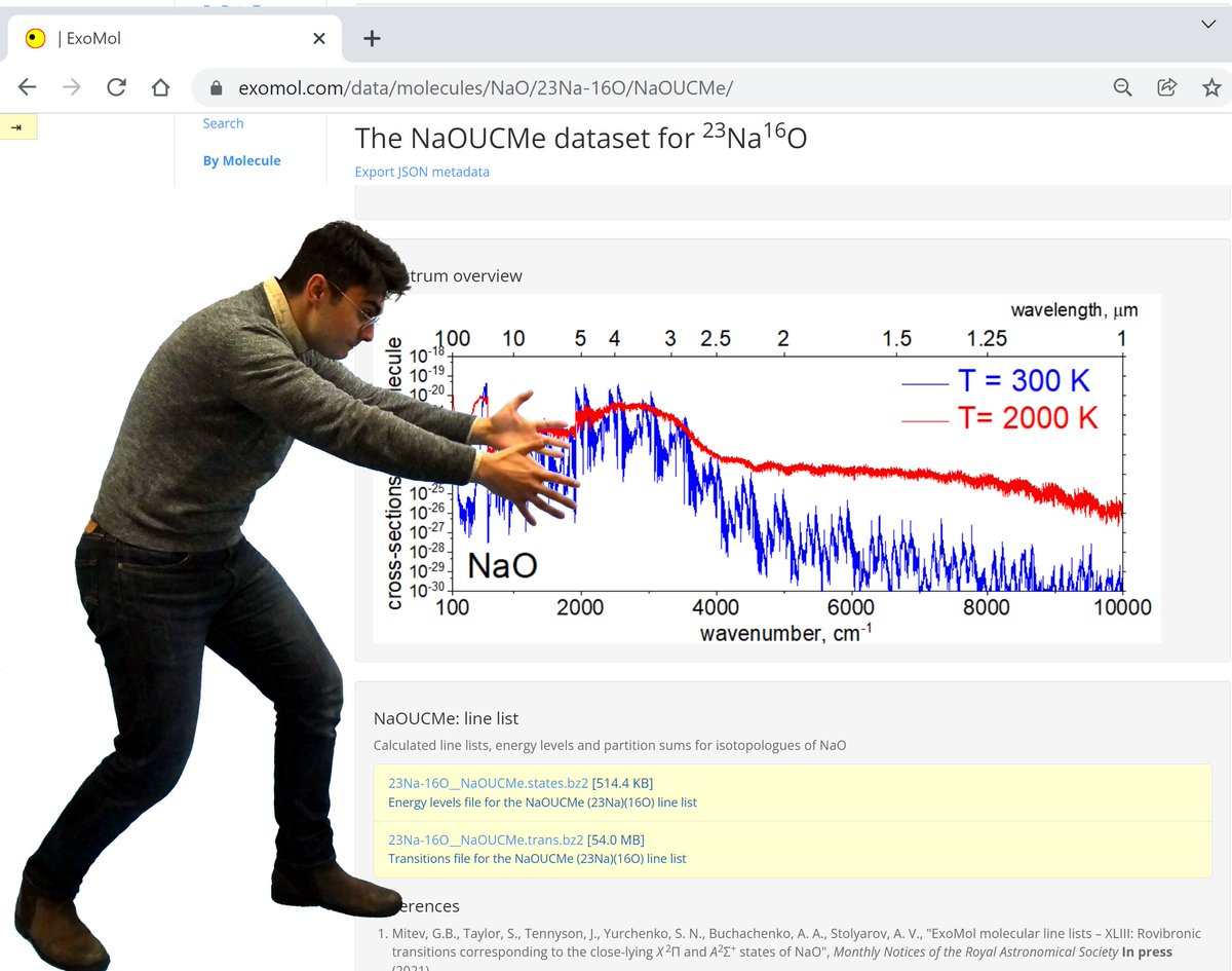 ExoMol's tweet photo. ExoMol molecular line lists - XLIII: Rovibronic molecular line list the low-lying two states of NaO
by Georgi Mitev et al.  https://t.co/97pWPN8k6I 

ExoMol data: 
https://t.co/dvwdTdism3

@TroveMaster https://t.co/RLHQu1We01