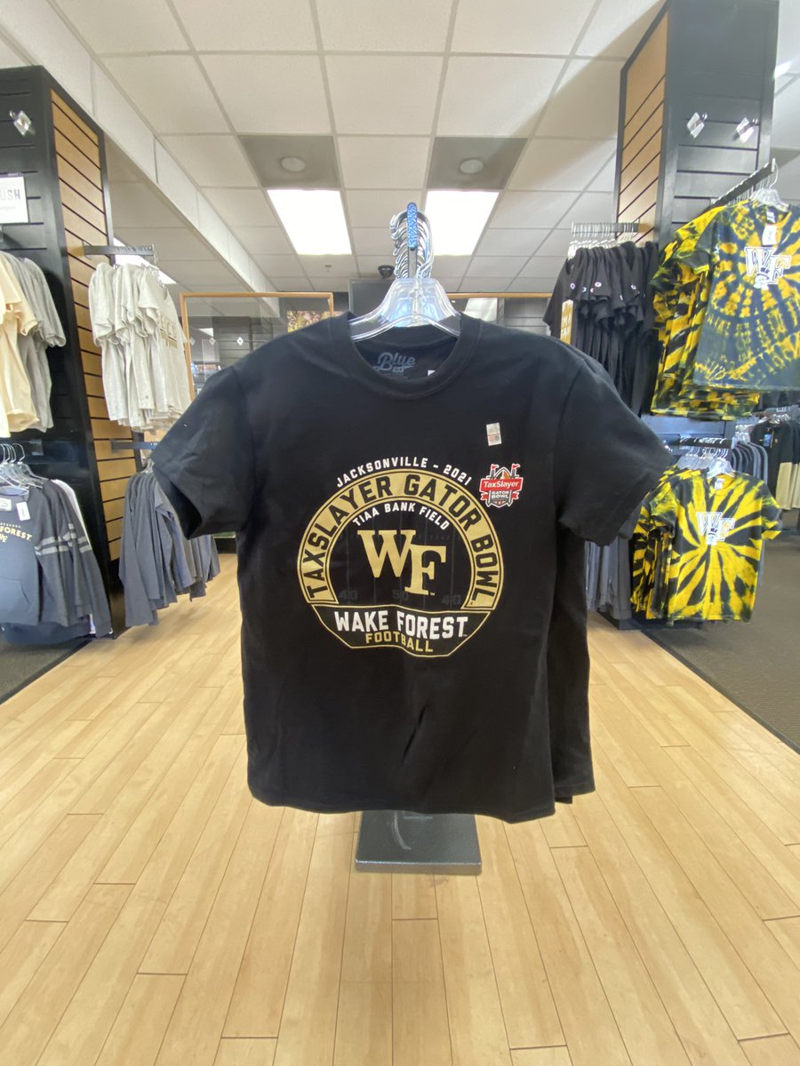DeaconStyle's tweet photo. 🗣 BOWL GEAR IS HERE

Come see us at the Deacon Shop and gear up for the @taxslayerbowl!

#GoDeacs🎩 https://t.co/XM0deEBUxj