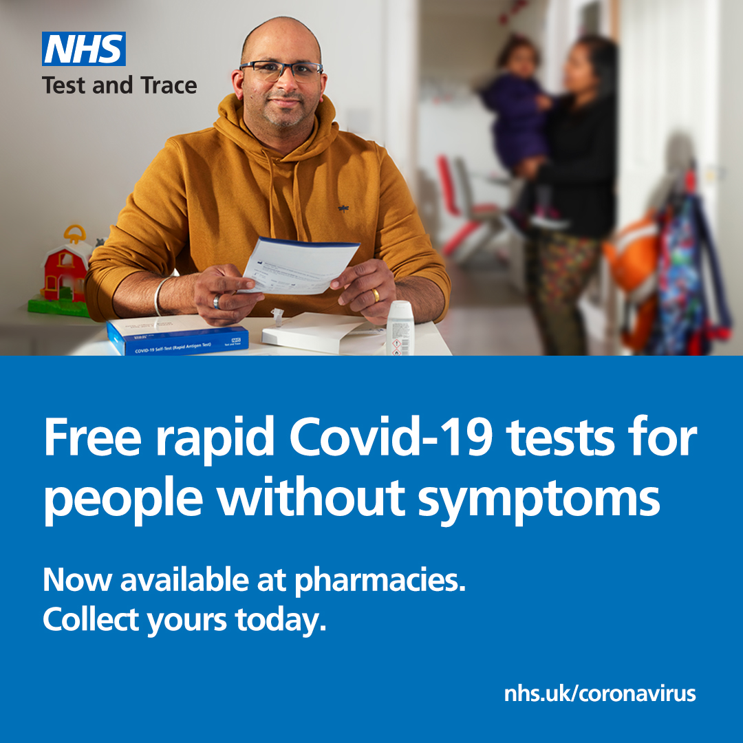 BuryCouncil's tweet image. There is a new way to collect rapid Covid-19 tests from pharmacies - you now need to bring a collect code which you can get online   gov.uk/get-collect-co… or call  119

Choose a pharmacy  maps.test-and-trace.nhs.uk
Take your code, collect your tests 
#BestToTest