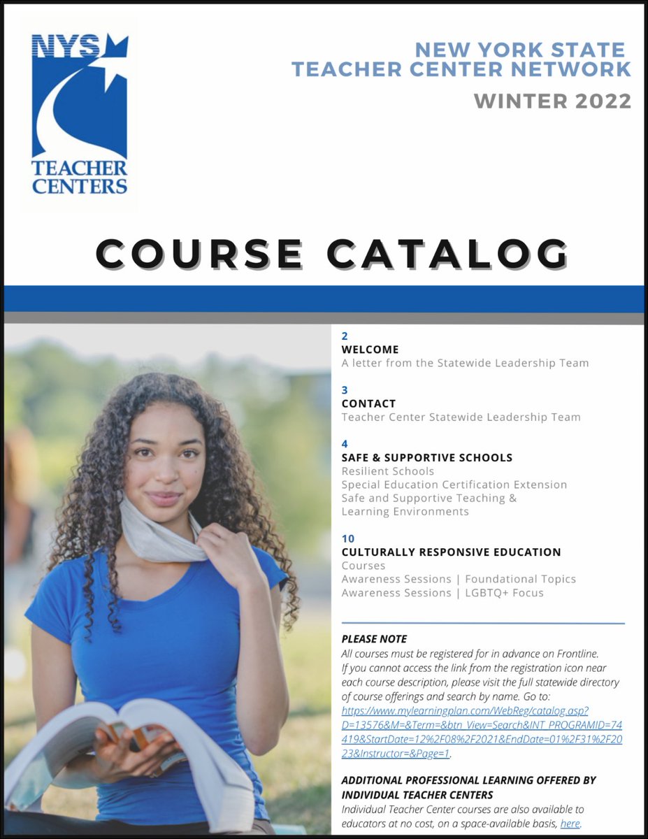 greecementors's tweet photo. Winter #ProfessionalLearning now posted @nystc1 #ByTeachersForTeachers This catalog is filled with coursework to support the many needs of today's educator https://t.co/uzvv3Yn6vy @GreeceCentral https://t.co/bXZ87uZ2sa