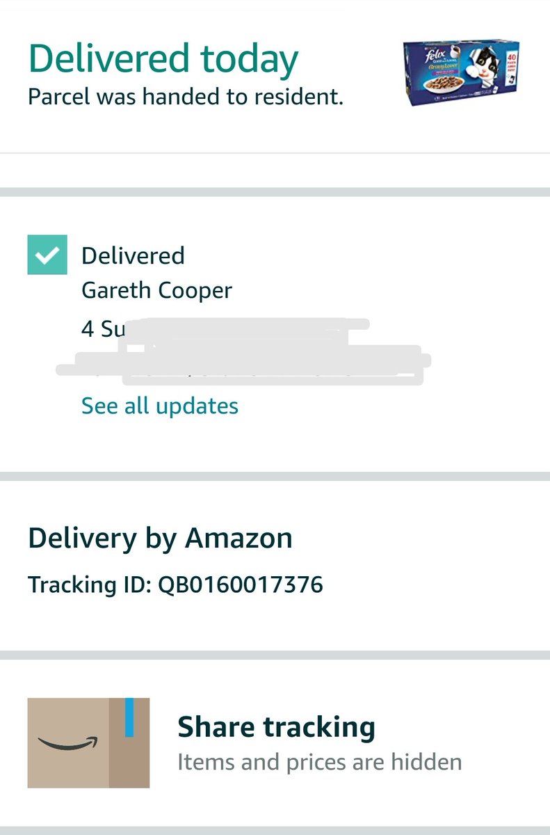 GazCooper1's tweet photo. So I know that it's a busy few weeks for @AmazonUK but this takes the piss. This is my neighbours house at number 6.
Also this is a screenshot of the delivery confirmation.
Oddly they don't match.
#sortitout #lostchristmasgifts https://t.co/OTWECvhhAo