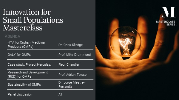 OHENews's tweet photo. The Innovation for Small Populations Masterclass is under way! We have brought together global thought leaders to discuss how we can tackle the challenges associated with developing interventions for rare conditions. #OHEMasterclass #Healtheconomics #SmallPopulations #treatments https://t.co/CZnq4aUbr8