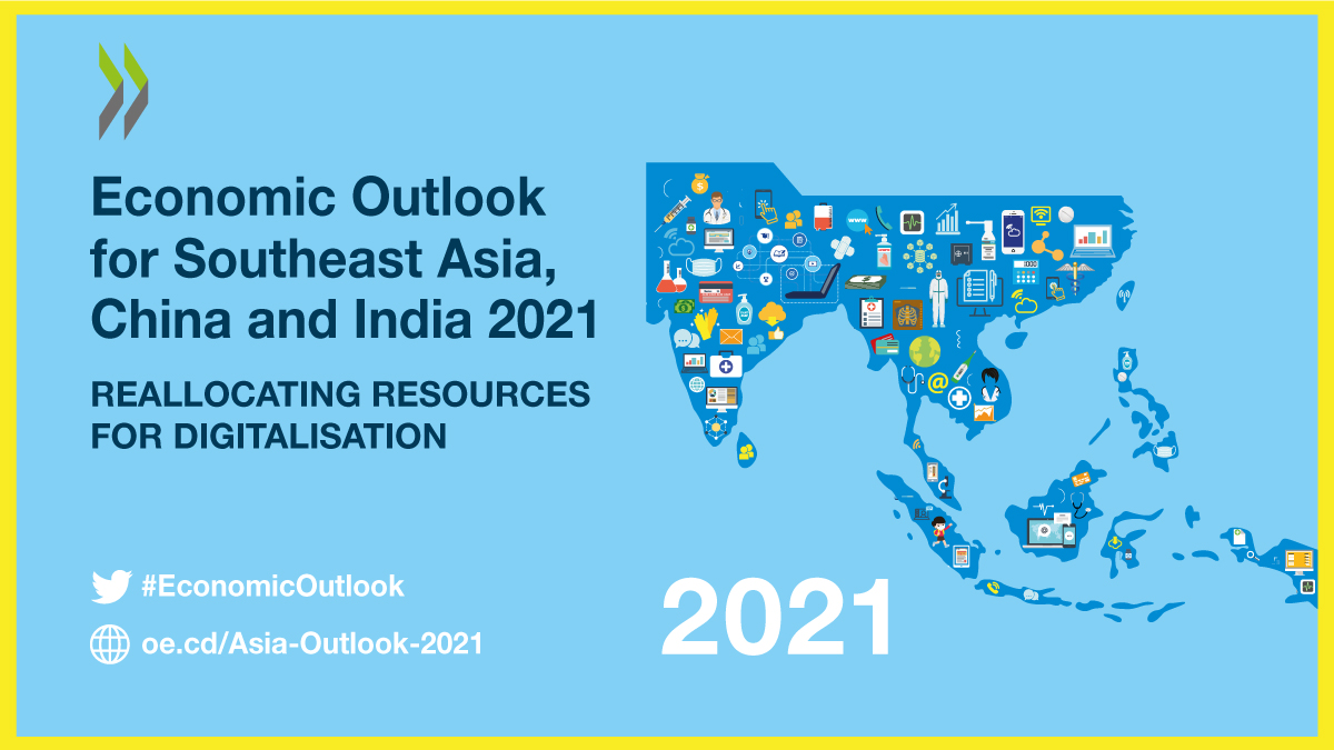 OECDdev's tweet photo. The COVID-19 pandemic offers #EmergingAsia an opportunity to reallocate business support and drive investments to areas that will support regional resilience to future crises.
Check out our 2021 #EconomicOutlook for #SoutheastAsia, China & India for how https://t.co/L9AHZQ8ATq https://t.co/x82fF7aISr