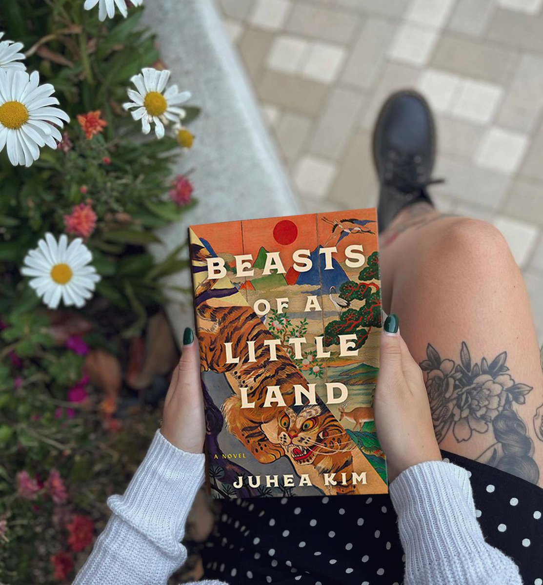 BNBuzz's tweet photo. BEASTS OF A LITTLE LAND by Juhea Kim is about love and redemption, covering five tumultuous decades of Korean history. Listen to Juhea on the latest episode of #PouredOver as she talks about her remarkable debut novel.⁠ https://t.co/dZMuKFk9Wk
@eccobooks 
📸@BNCorteMadera⁠ https://t.co/J8RUAR1him