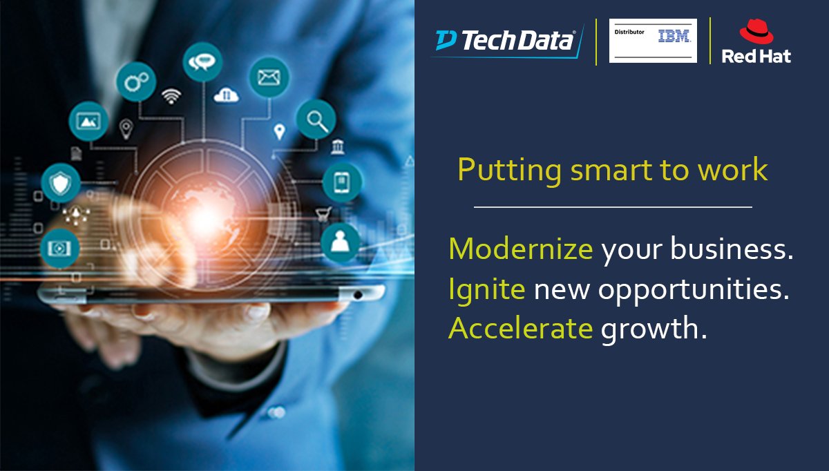 TechData_IBM's tweet image. Modernize your business and fuel your growth with @IBM solutions designed to decrease your costs and ignite new opportunities. #TechDataValue #DataAnalytics #datacenters #cybersecurity
bit.ly/TD_IBMfuelgrow…