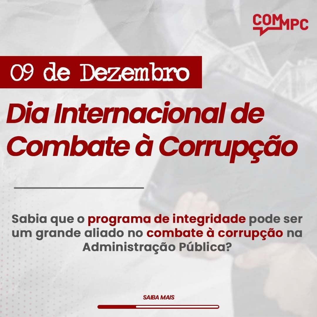 MPCPE's tweet image. Neste Dia Internacional de Combate à Corrupção, o MPC Brasileiro destaca a importância do programa de integridade como ferramenta para combater a corrupção na Administração Pública.

#mpc
#COMMPC
#integridade
#integridadepública
#combateàcorrupção
#administracaopublica