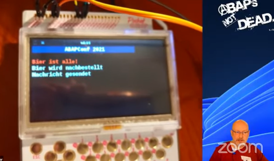 Automatic Beer order with #ABAP at #ABAPConf by @se38