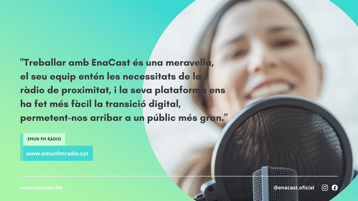 enacastcat's tweet photo. 🧑‍💻 Treballem cada dia perquè la teva ràdio arribi a tot el seu públic i ho faci amb les millors prestacions possibles.

🚀 Suma't a la nova manera de fer ràdio, connecta't a https://t.co/5GjQPIDP9a https://t.co/5WndpBqiUj