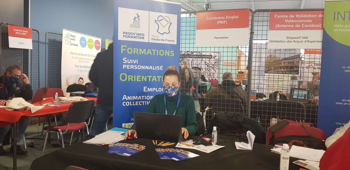 CambresisEmploi's tweet photo. C'est parti pour cette 2ème journée au #Forum  #formation/Boite à jobs à @VilleDeCaudry  ! Les stands du #PLIE, du #ProchInfoFormation, du #ProchEmploi entreprises, et de la #MDE vous attendent nombreux ! https://t.co/mfZnSr9u7M