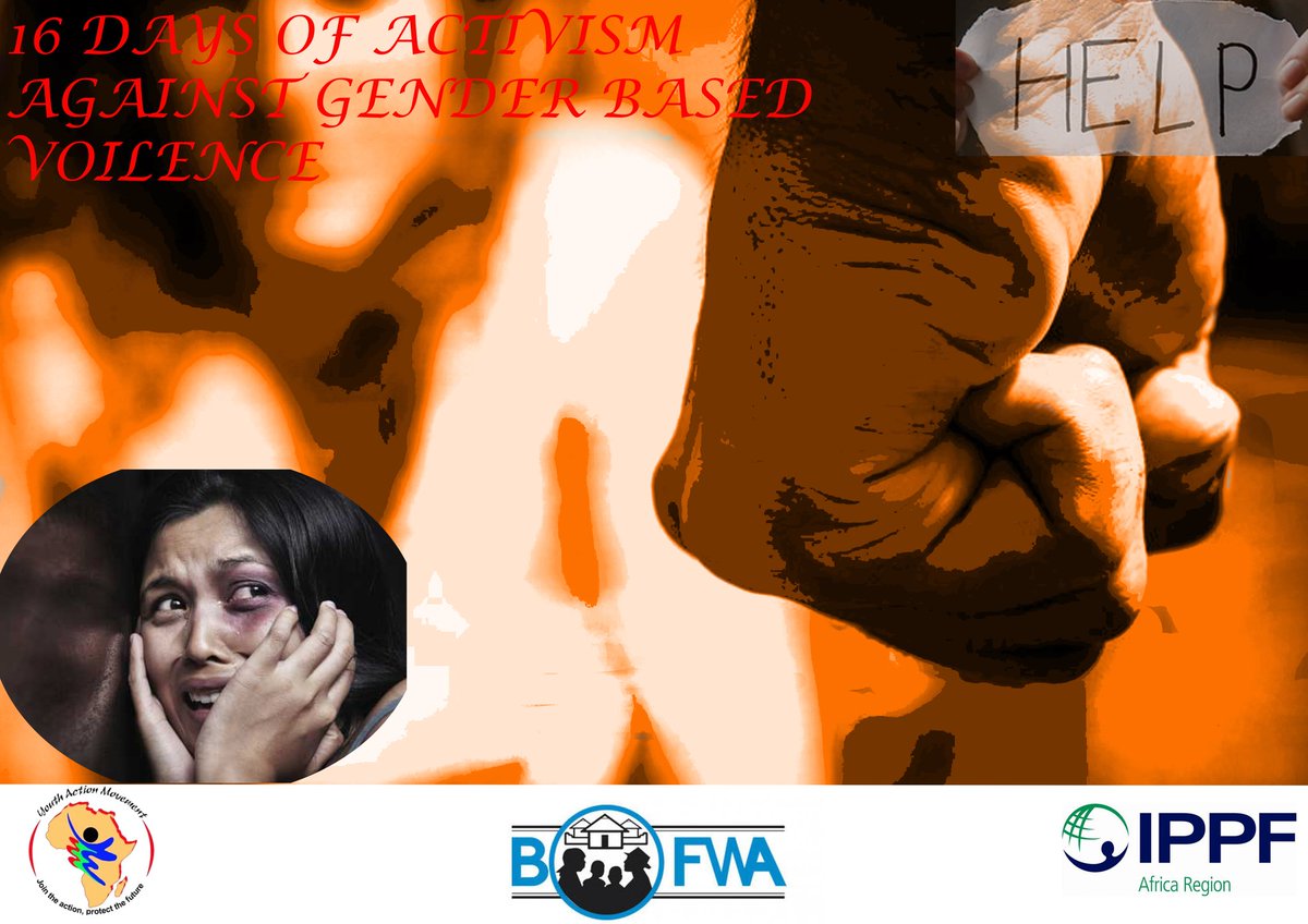 #EndGBV #OrangeTheWorld 
#16Days #16DaysofActivism 
-Raise Awareness 
#noExcuseforWomenAbuse