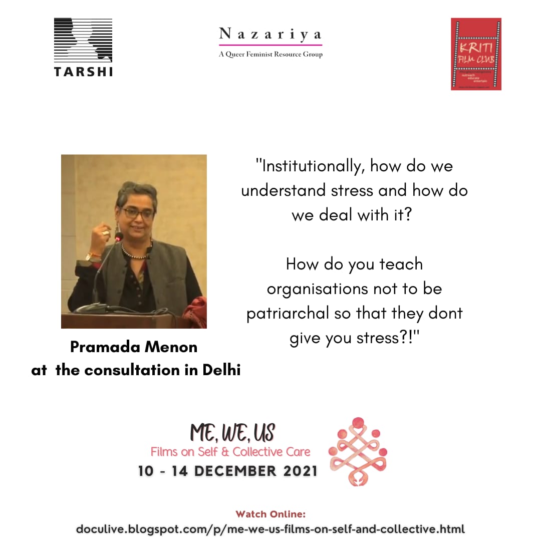 Are activists &amp; human rights defenders “allowed” to feel #stress? How can they articulate this? And who’s listening? Join us for #MeWeUs film festival, as we explore the rights of activists to #selfcare and #CollectiveCare, this #HumanRightsDay. More:  doculive.blogspot.com/p/me-we-us-fil…