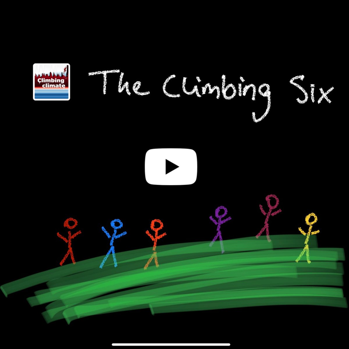 ClimbingClim8's tweet photo. You love podcasts but you would sometimes like to have something to look at from time to time? Then check out our new video! 
Our team member Hanna did some nice sketches to our first warm up episode 'The Climbing Six'. You can find it at our YouTube channel (Links in Bio). https://t.co/1XhdATzajB