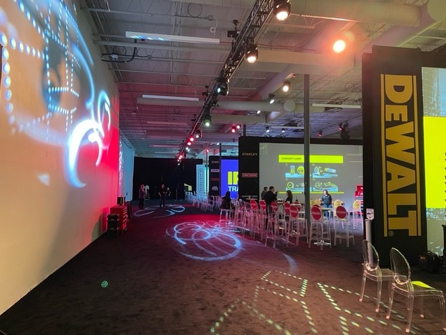 ImpactCom's tweet image. We made quite an impact with the Stanley Black &amp;amp; Decker Board of Directors during their recent live event. Impact Communications created custom A/V presentations with full tech and hardware support that told each brand’s stories across three giant projection surfaces.