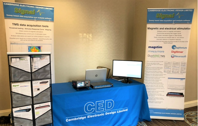 Spike2_Signal's tweet image. We are on @brainstimj &amp;amp; it&apos;s so great to see our old friends and meet new ones. Got any questions? Come and ask Simon &amp;amp; see the latest advances in our Signal software for control of a range of magnetic stimulators and the Digitimer DS8R Biphasic constant current stimulator.